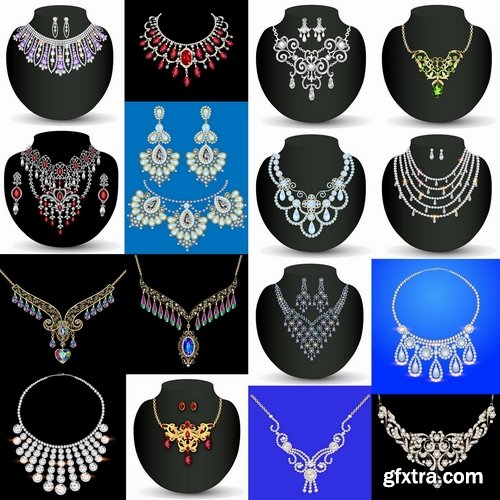 Jewelry collection vector picture 25 Eps