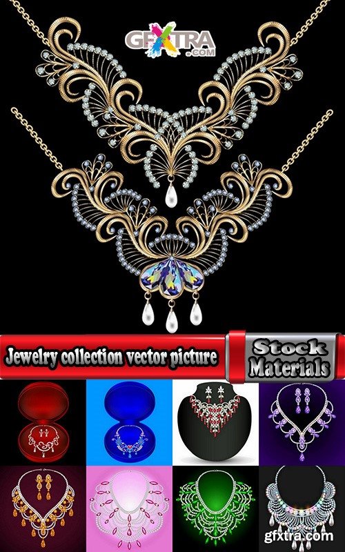 Jewelry collection vector picture 25 Eps