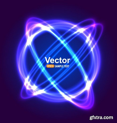 Stock Vectors - Neon styles, 25xEPS