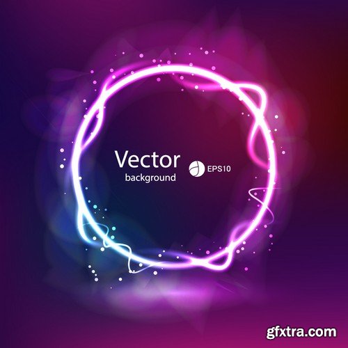 Stock Vectors - Neon styles, 25xEPS