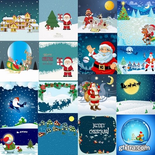 Collection of cartoon Santa Claus #2-25 Eps