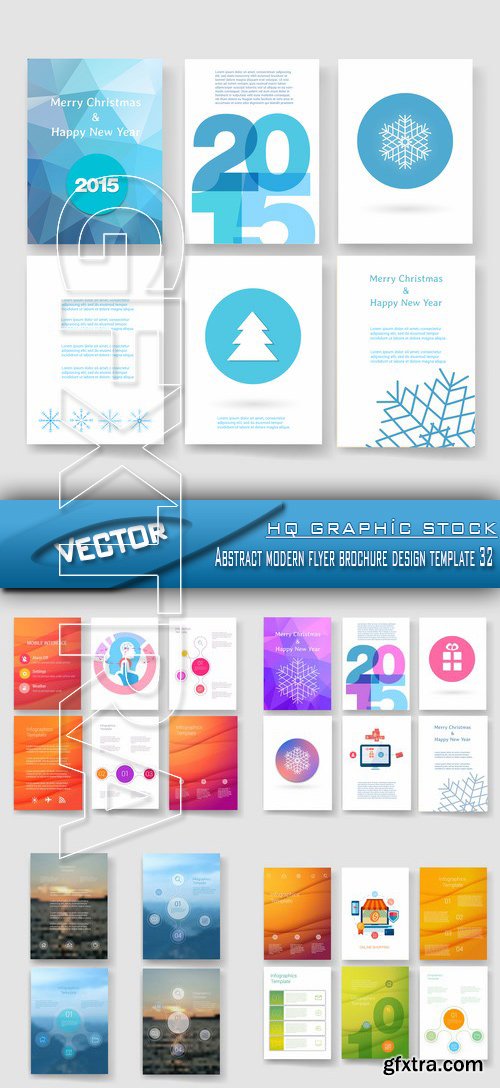 Stock Vector - Abstract modern flyer brochure design template 32