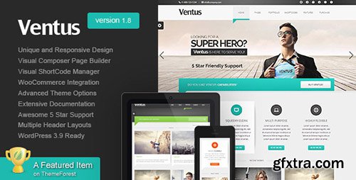 ThemeForest - Ventus v1.8 - Unique Business WordPress Theme