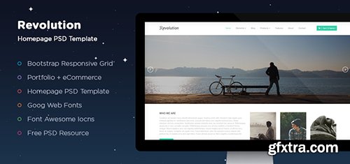 PSD Web Template - Revolution - Homepage Theme