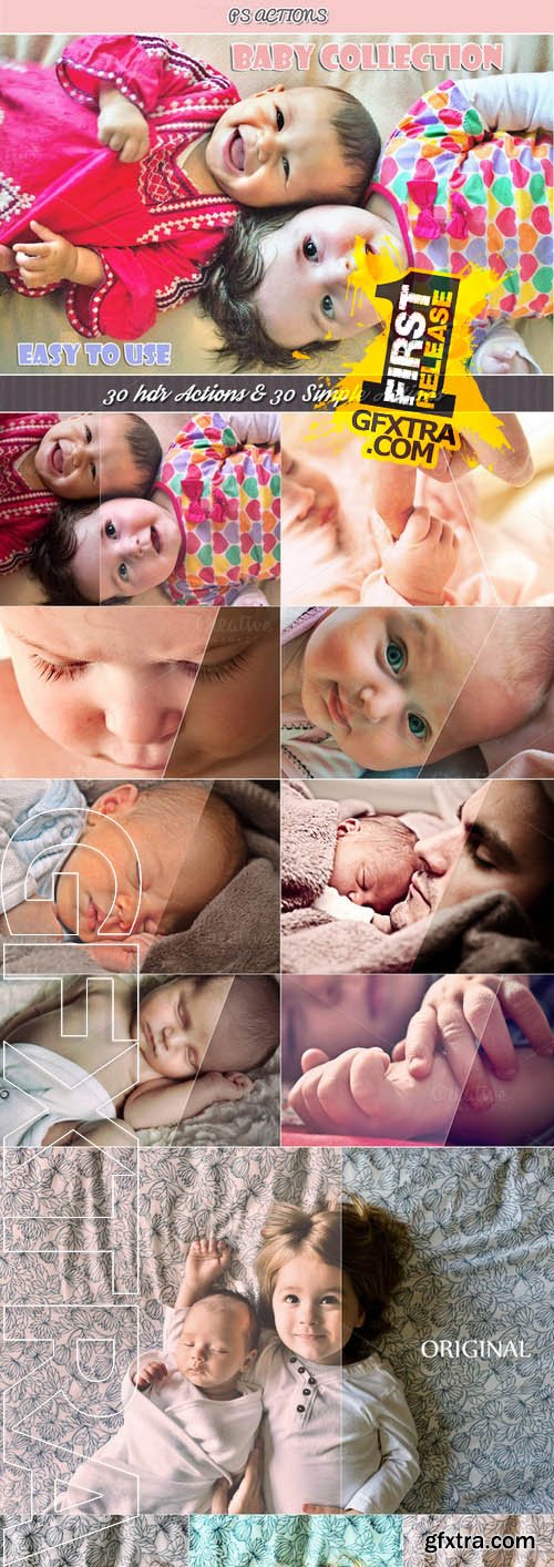 Baby Collection - 150 PS Actions - Creativemarket 104531