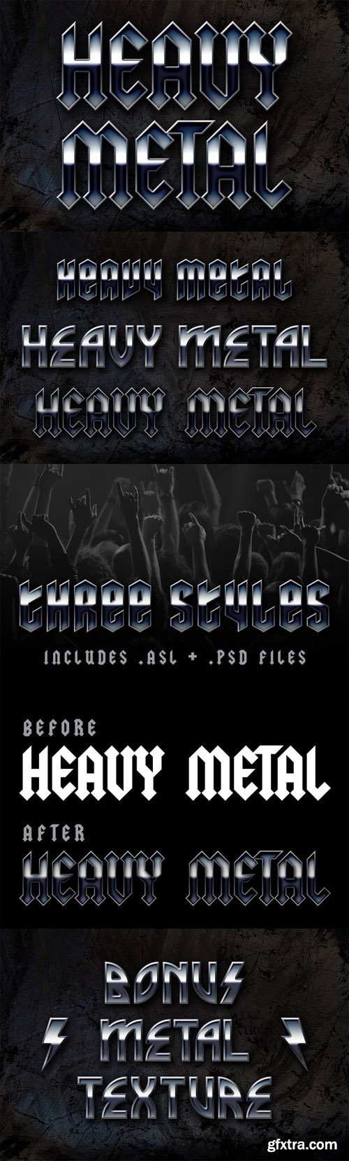 CreativeMarket - Heavy Metal layer styles 63781