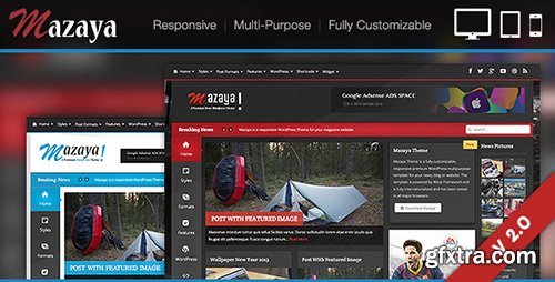 ThemeForest - Mazaya v2.0 - Responsive WordPress News, Magazine Theme