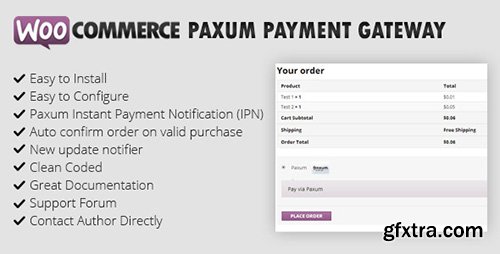 CodeCanyon - WooCommerce Paxum Gateway v1.1