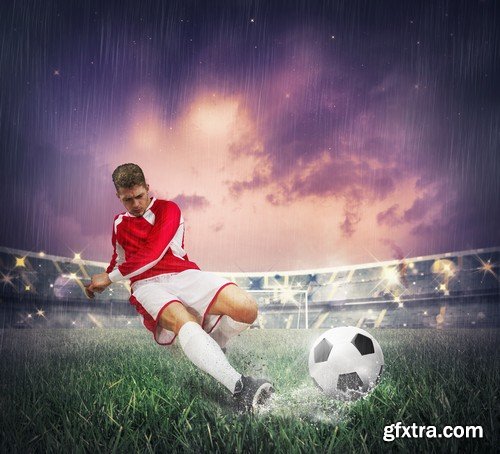 Stock Photos - Football soccer 10, 25xJPG