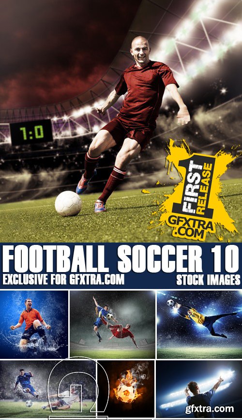 Stock Photos - Football soccer 10, 25xJPG