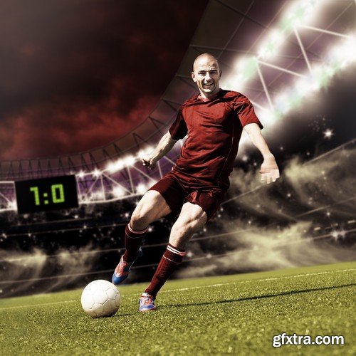 Stock Photos - Football soccer 10, 25xJPG