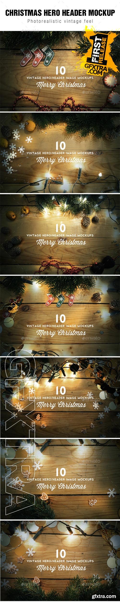 GraphicRiver - Christmas Hero / Header Images Mockup 9409467