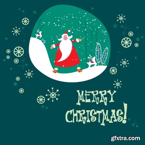 Christmas Vector Cards Templates - 25x EPS