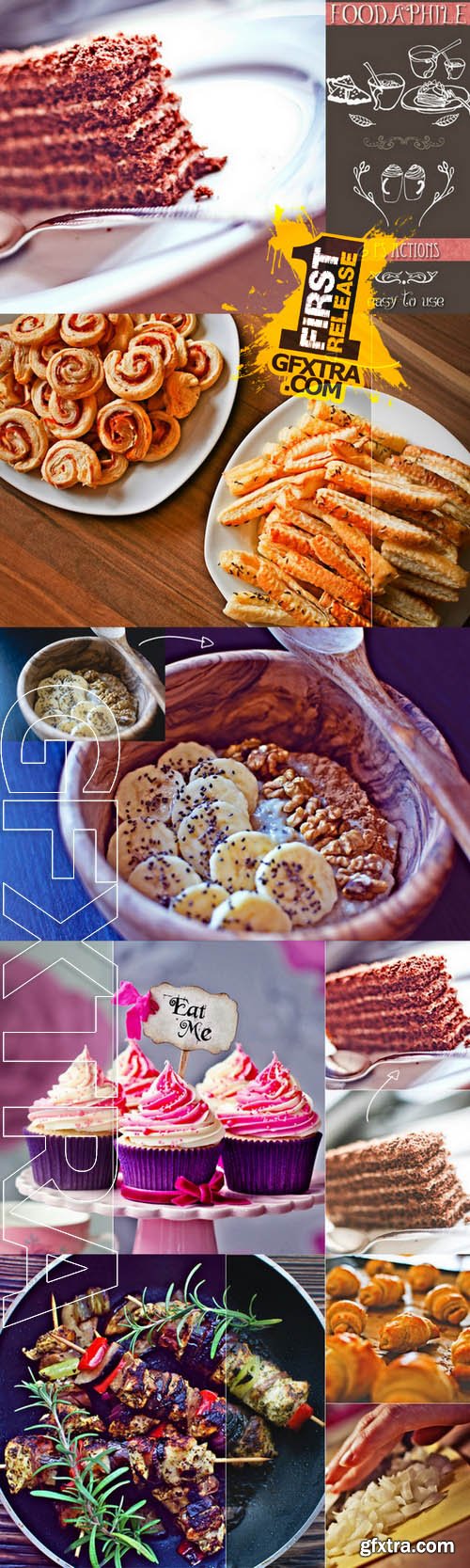 Foodaphile 6 PS Actions - Creativemarket 53437