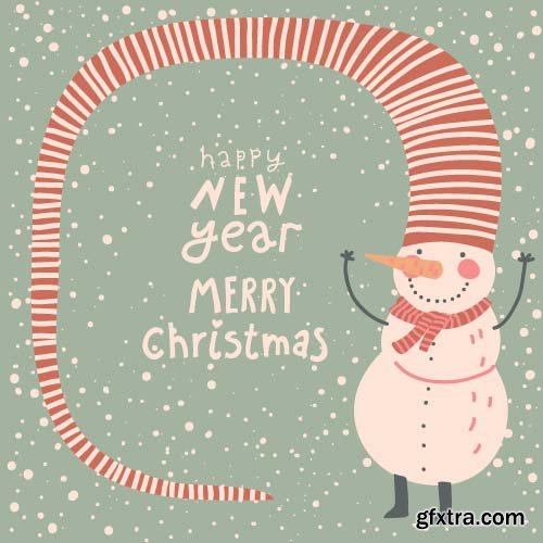 Christmas Vector Cards Templates - 25x EPS