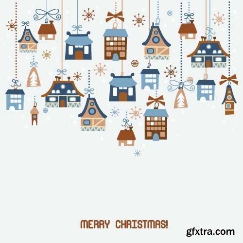 Christmas Vector Cards Templates - 25x EPS