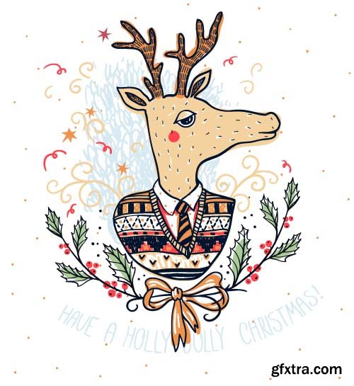 Christmas Vector Cards Templates - 25x EPS