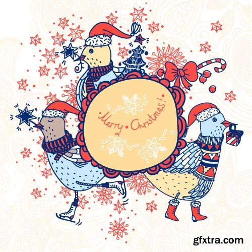 Christmas Vector Cards Templates - 25x EPS