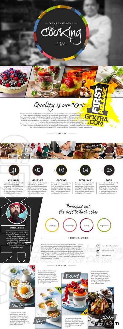 Cooking Master PowerPoint - Creativemarket 15474