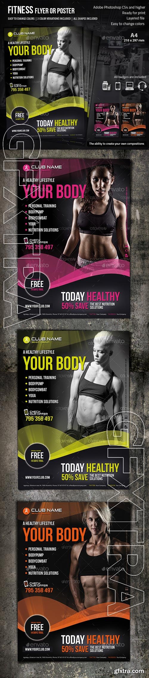 GraphicRiver - Fitness Flyer 8883229