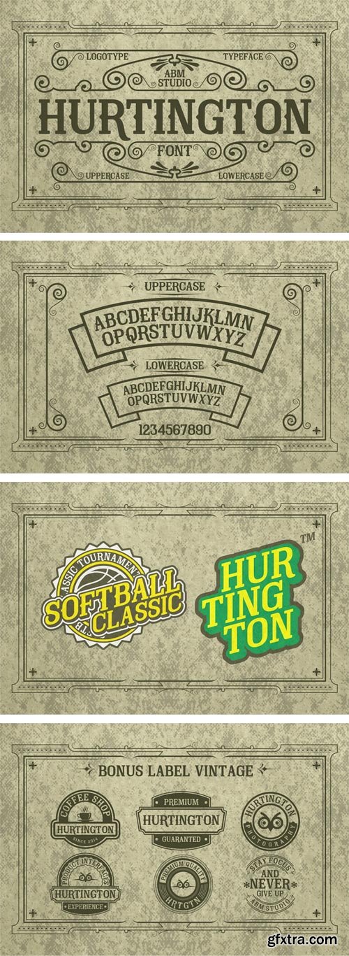 Hurtington Font for $10