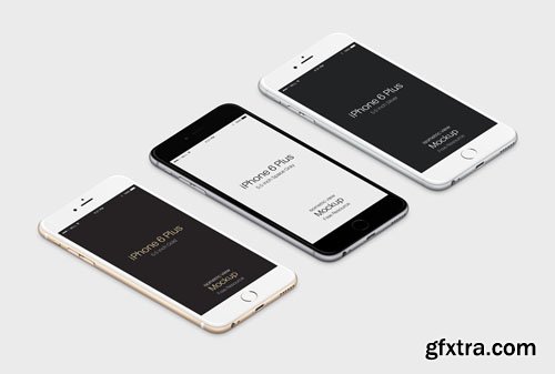 3D iPhone 6 Plus PSD Vector Mockup