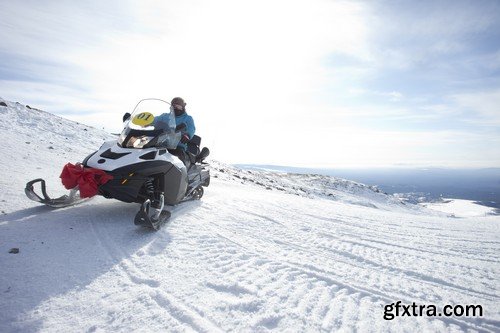 Stock Photos - Snowmobiles, 25xJPG