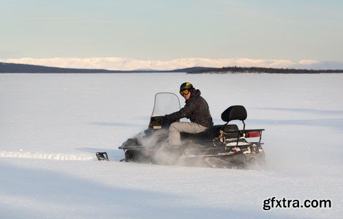 Stock Photos - Snowmobiles, 25xJPG