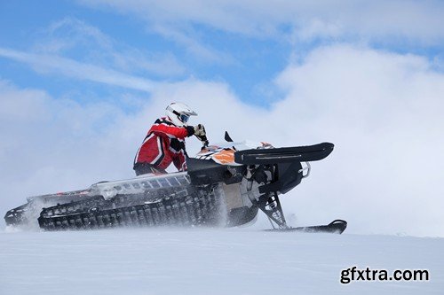 Stock Photos - Snowmobiles, 25xJPG