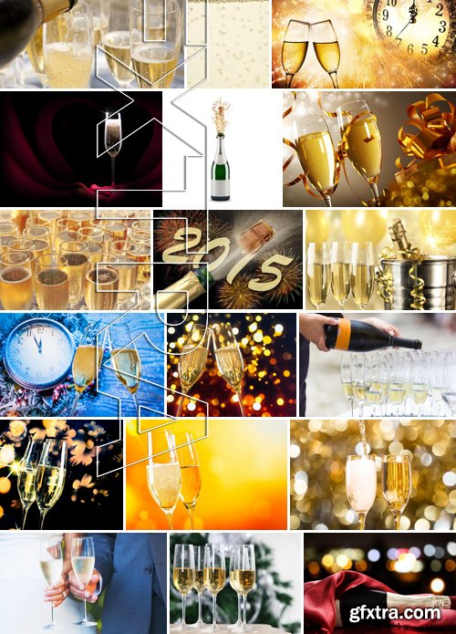 Stock Photos - Champagne 2, 25xJPG