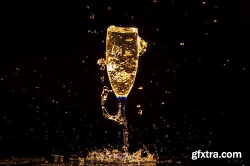 Stock Photos - Champagne 2, 25xJPG