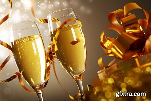 Stock Photos - Champagne 2, 25xJPG