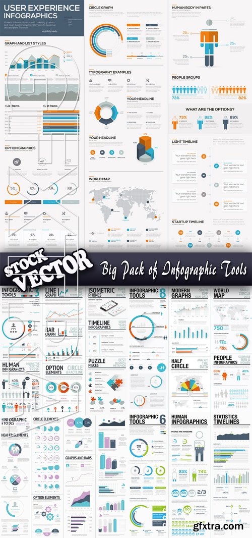 Stock Vector - Big Pack of Infographic Tools