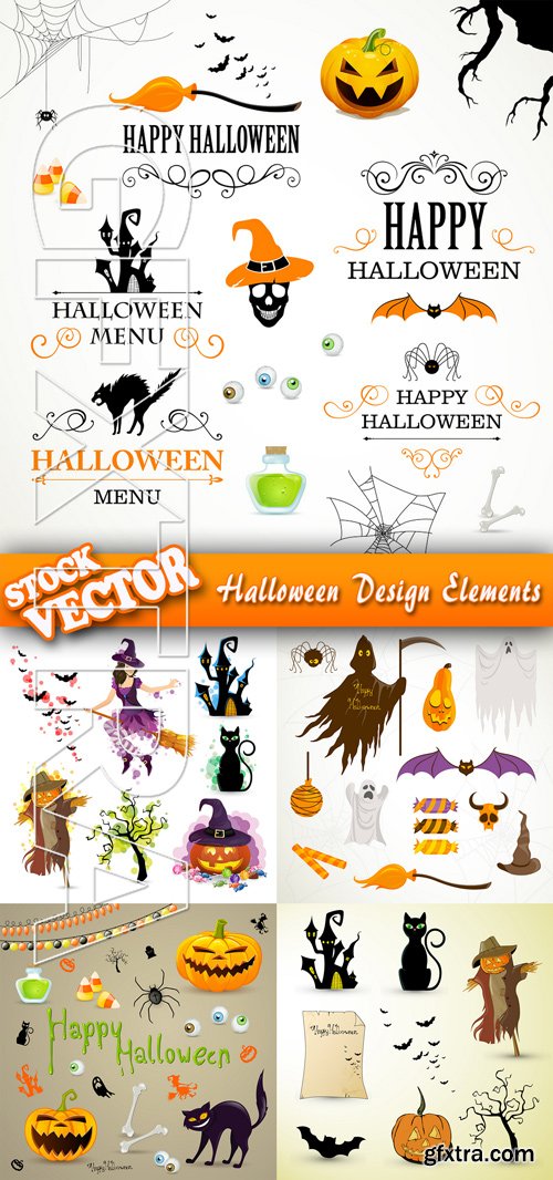 Stock Vector - Halloween Design Elements