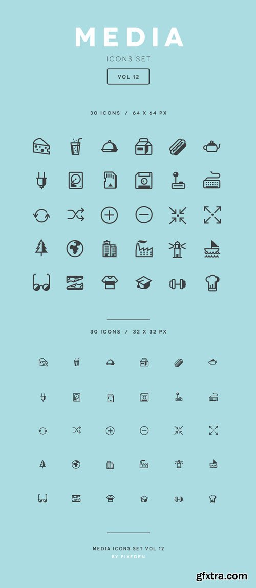 Media Icon Set Vol12