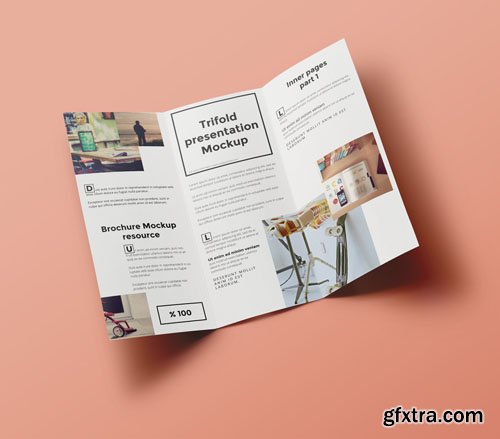 Psd Tri Fold Mockup Template Vol6