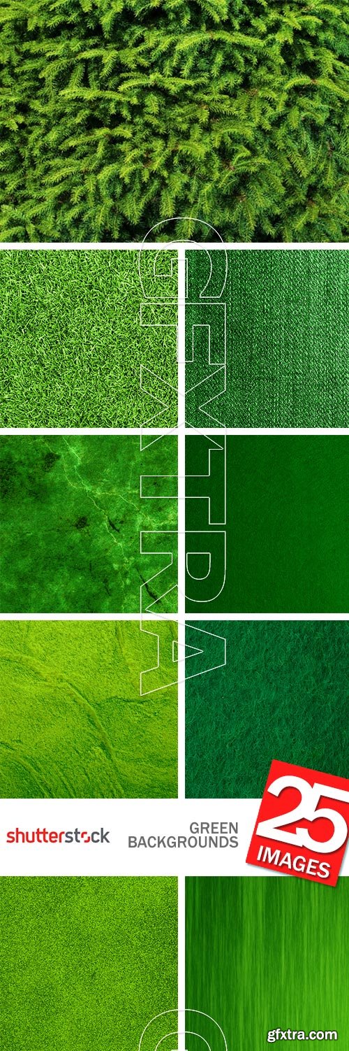 Green Backgrounds 25xJPG