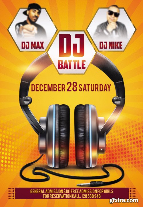 Dj Battle - Club and Party Flyer Template