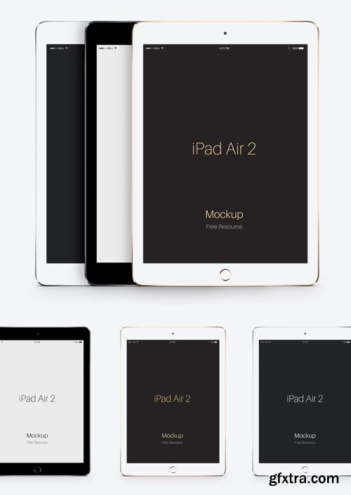 PSD iPad Air 2 Vector Mockup