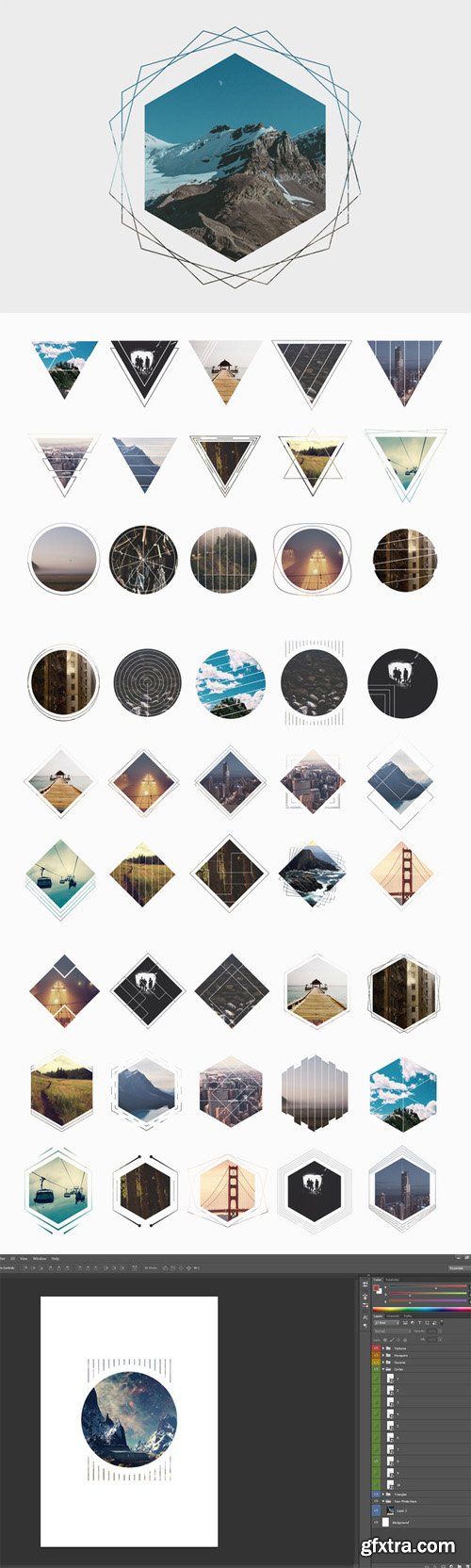 CreativeMarket - Geometric Photo Masks 109339