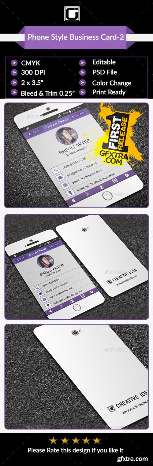 GraphicRiver - Phone Style Business Card-2 9304832