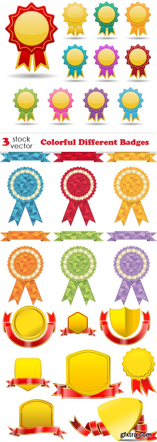 Vectors - Colorful Different Badges