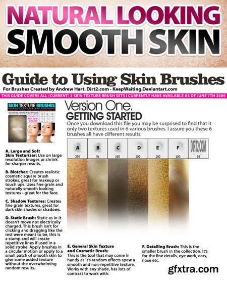 Realistic Skin Textures Brushes for Photoshop (Re-Up)