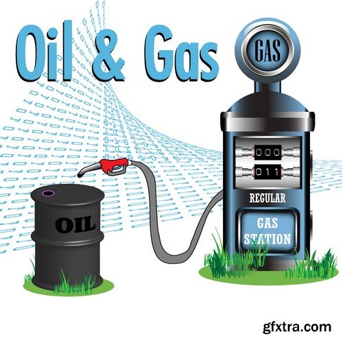 Stock Vectors - Gas and oil industry 5, 25xEPS