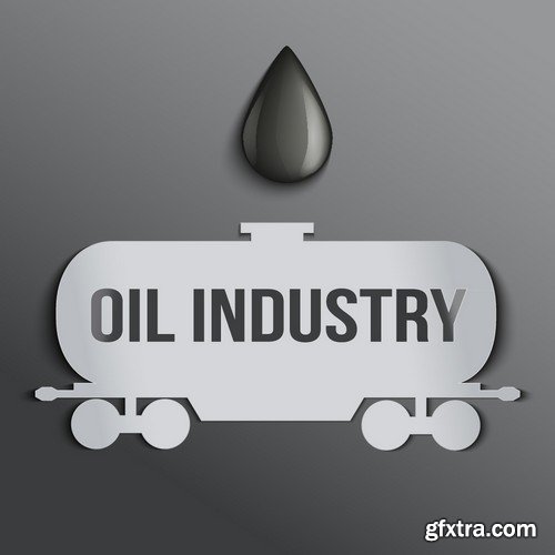 Stock Vectors - Gas and oil industry 5, 25xEPS