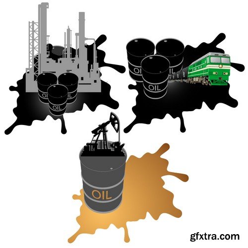 Stock Vectors - Gas and oil industry 5, 25xEPS