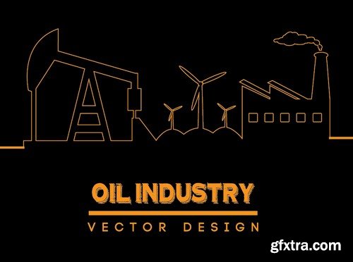 Stock Vectors - Gas and oil industry 5, 25xEPS