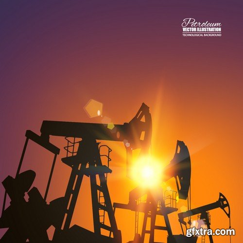 Stock Vectors - Gas and oil industry 5, 25xEPS