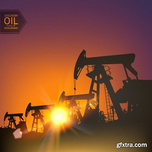 Stock Vectors - Gas and oil industry 5, 25xEPS