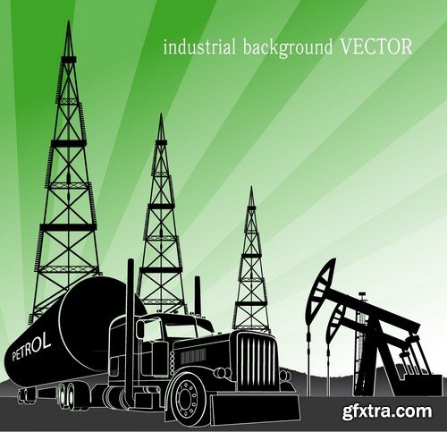 Stock Vectors - Gas and oil industry 5, 25xEPS